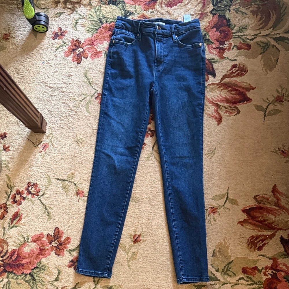 Good American Dark Blue Good Legs Skinny Jeans Size 4